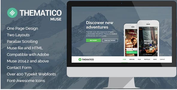 Thematico - One Page MUSE