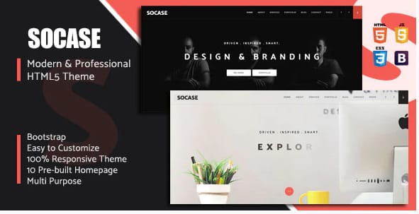 Socase- Multipurpose HTML5 Template