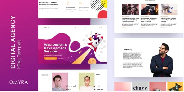 Omyra - Digital Agency HTML