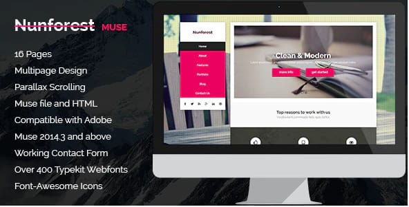 Nunforest - Multipurpose Muse template