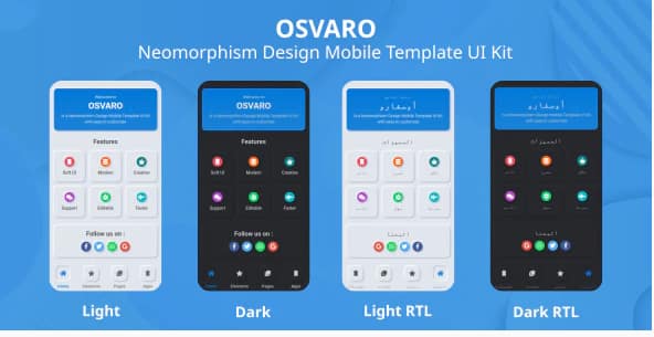 Osvaro - Neomorphism Design Mobile