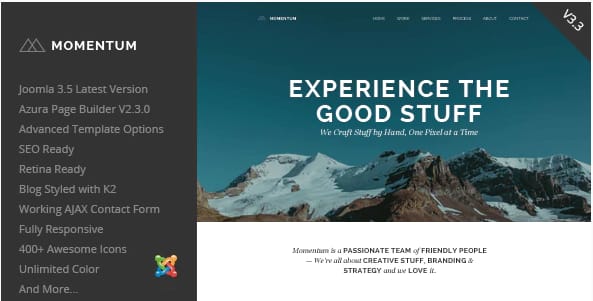 Momentum - Simple Creative OnePage