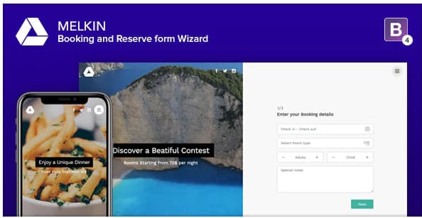 Melkin - Booking and Reserve