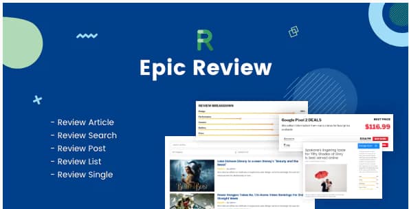 Epic Review WordPress Plugin & Add Ons for Elementor & WPBakery Page Builder