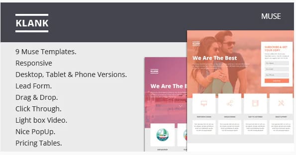 Klank - Multipurpose Landing Page