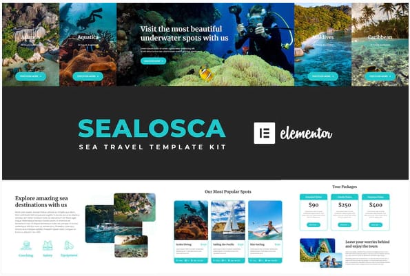 Sealosca - Sea Adventure Travel Template Kit