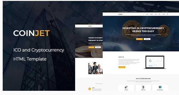 CoinJet - Bitcoin & Crypto Currency HTML Template