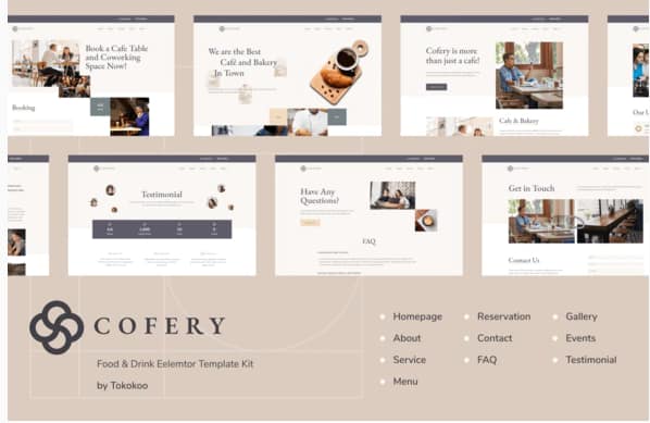 Cofery - Restaurant & Cafe Elementor Template Kit