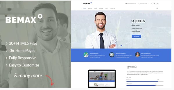 Bemax - Multipurpose Corporate Business HTML5 Template