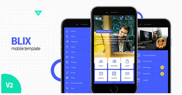 Blix - Mobile HTML Template
