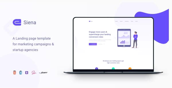 Siena - Marketing Landing Page Template