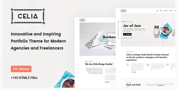 Celia - Innovative and Inspiring Portfolio HTML5 Template for Modern Agencies and Freelancers