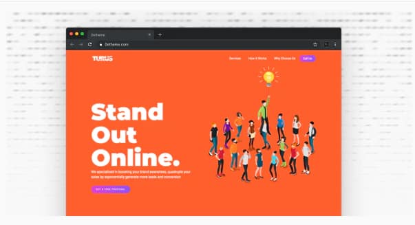 Turus - Digital Marketing Agency One-Page HTML Templates