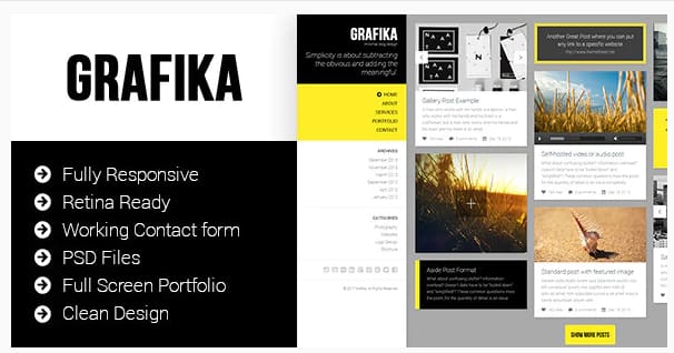Grafika - Photography & Blog HTML Template