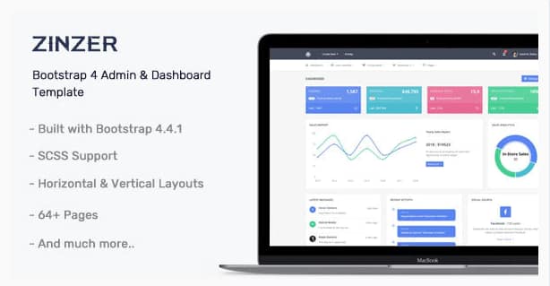 Zinzar - Admin Dashboard Template