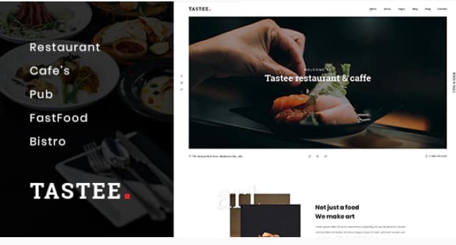 Tastee - Restaurant PSD Template