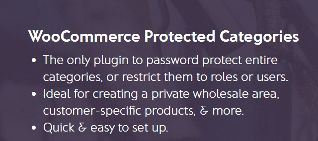 WooCommerce Protected Categories