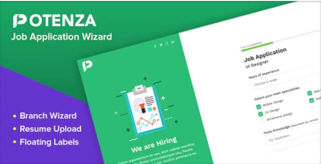 Potenza - Job Application Form