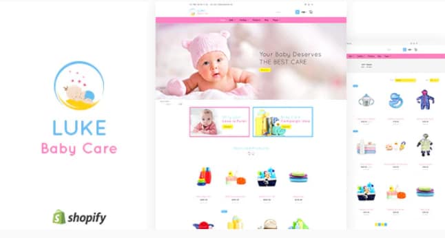 Luke - Toys Store, Baby Shopify Theme