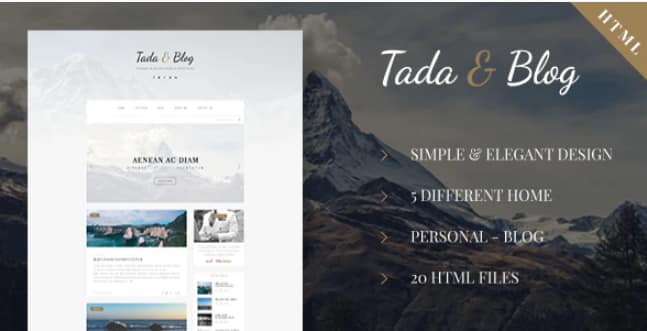 Tada & Blog - Personal HTML