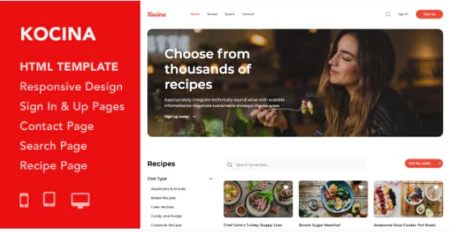 Kocina - Cooking Recipes HTML