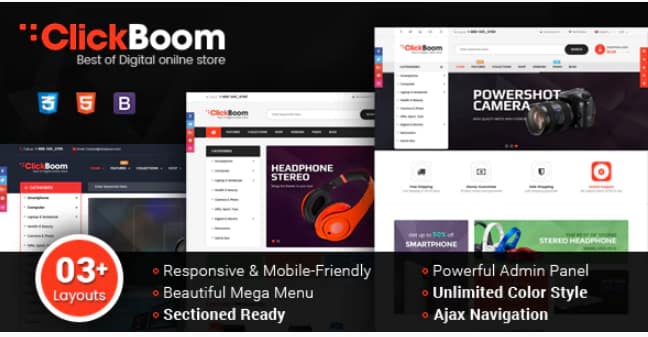 ClickBoom - Responsive Multipurpose Shopify Theme (Sections Ready)