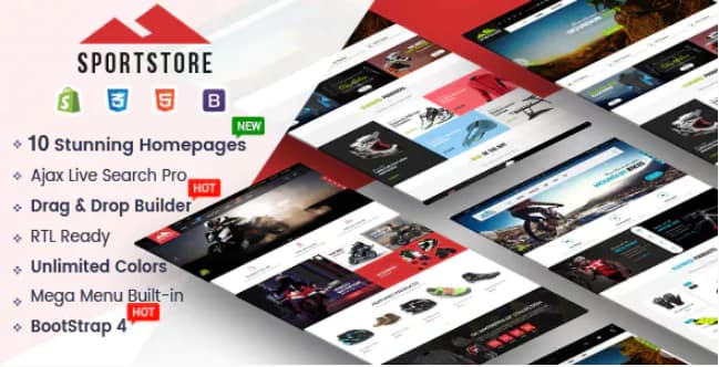 SportStore - Multipurpose Drag & Drop Sectioned Shopify Theme