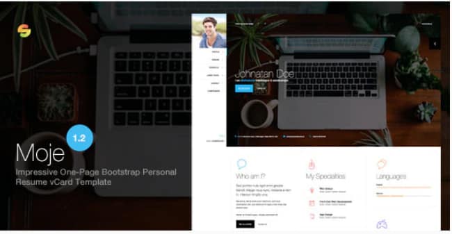 Moje. - Responsive Bootstrap Personal