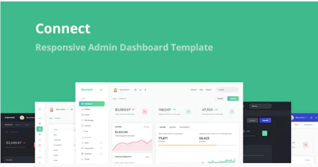Connect - Responsive Admin Dashboard Template