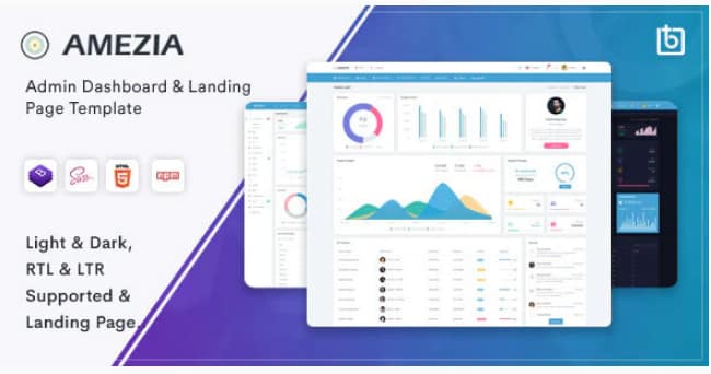 Amezia - Responsive Admin & Dashboard