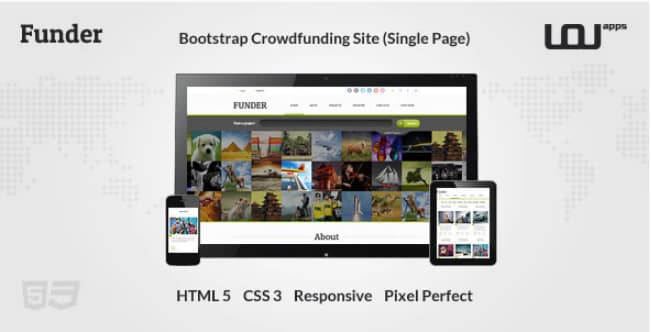 FUNDER - Bootstrap Crowdfunding Site