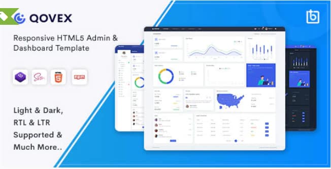 Qovex admin dashboard template
