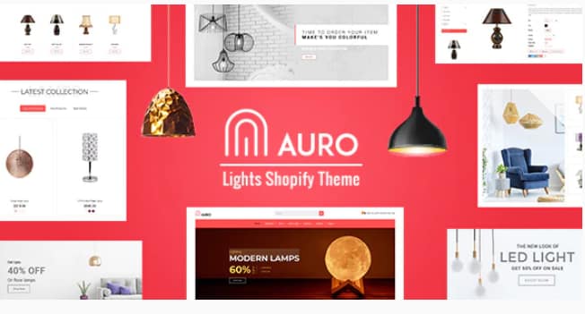 Auro - Interior, Lights Store Shopify Theme