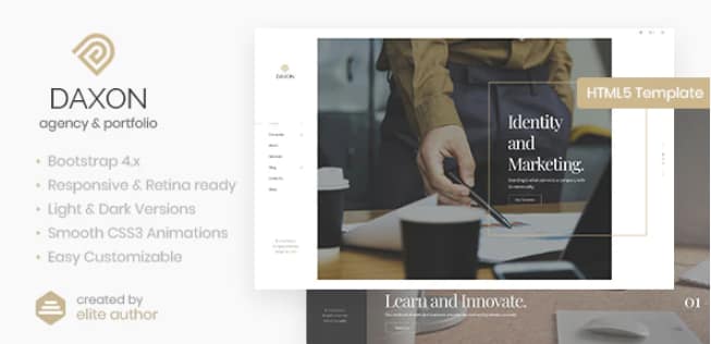 Daxon agency portfolio html