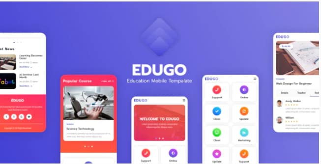 Edugo - Education Mobile Template