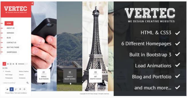 Vertec - Creative Portfolio Template