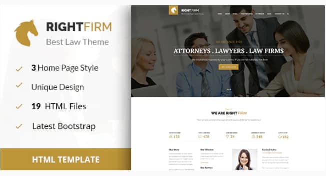 RIGHTFIRM - Law & Business HTML
