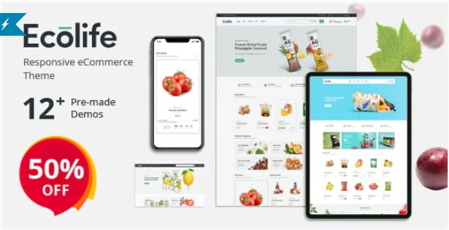 Ecolife - Organic, Food, Cosmetic & Multipurpose Prestashop Theme