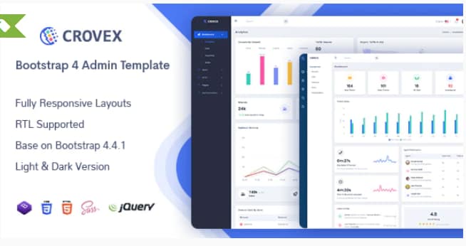Crovex admin dashboard template
