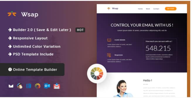 Wsap - Responsive Email and