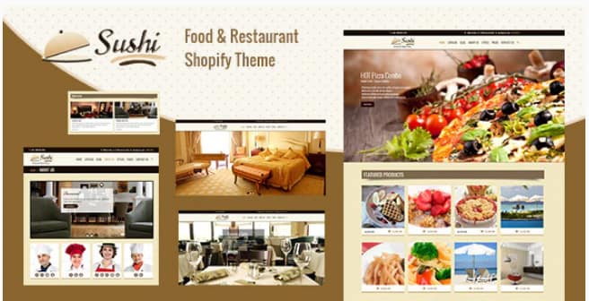 Sushi - Shopify Menu, Restaurant Theme