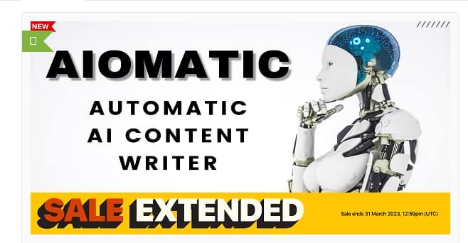 Aiomatic - Automatic AI Content Writer & Editor, GPT-3 & GPT-4, ChatGPT ChatBot & AI Toolkit