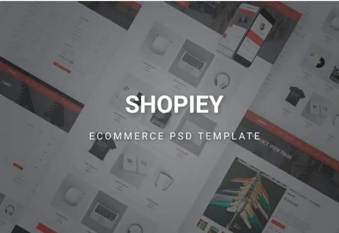 Shopiey - Ecommerce PSD Template