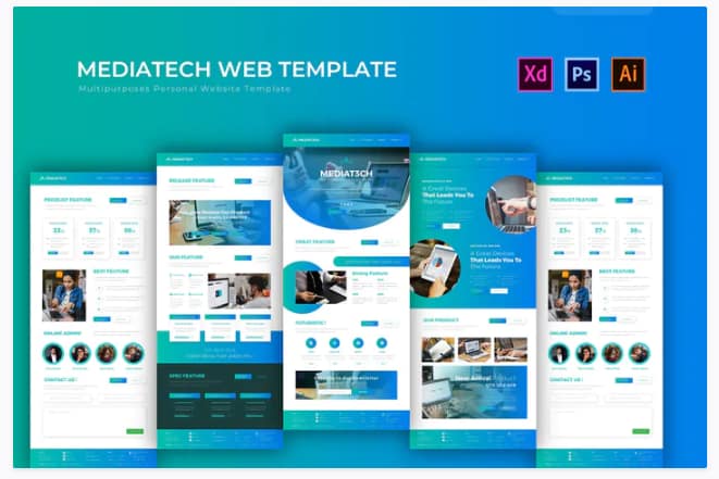 Mediatech - PSD Web Template