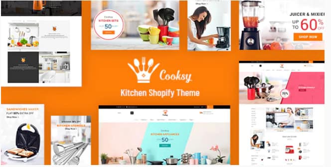 Cooksy - Kitchen Store, Appliances Shopify Theme