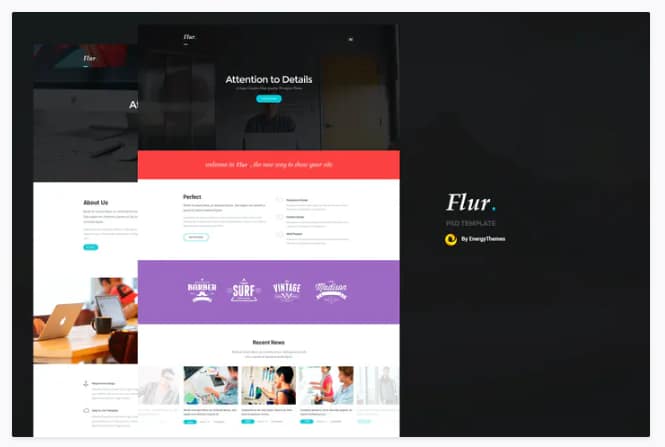 Flur - Creative PSD Template