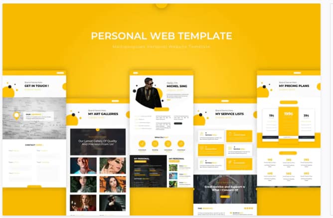 Personal - PSD Web Template