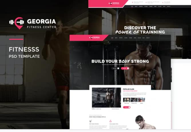 Georgio : Fitness PSD Template