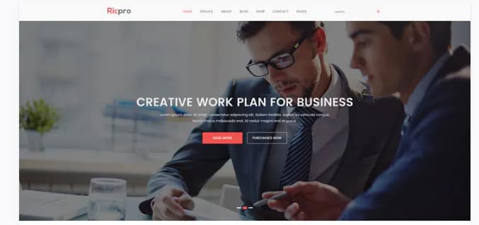 Ricpro - Corporate PSD Template