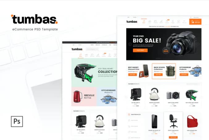 Tumbas - eCommerce PSD Template
